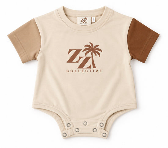 Little Palms Short Sleeve Romper