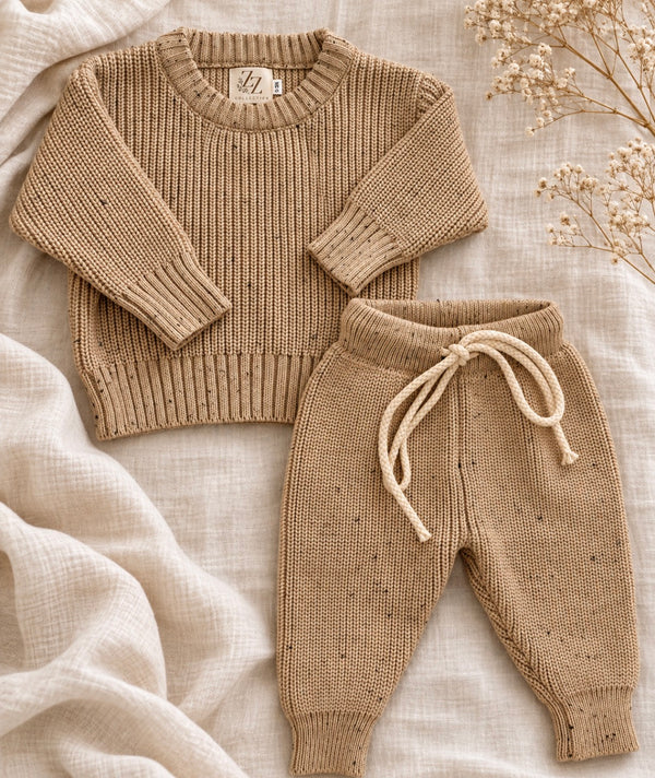 Speckled Knit Set